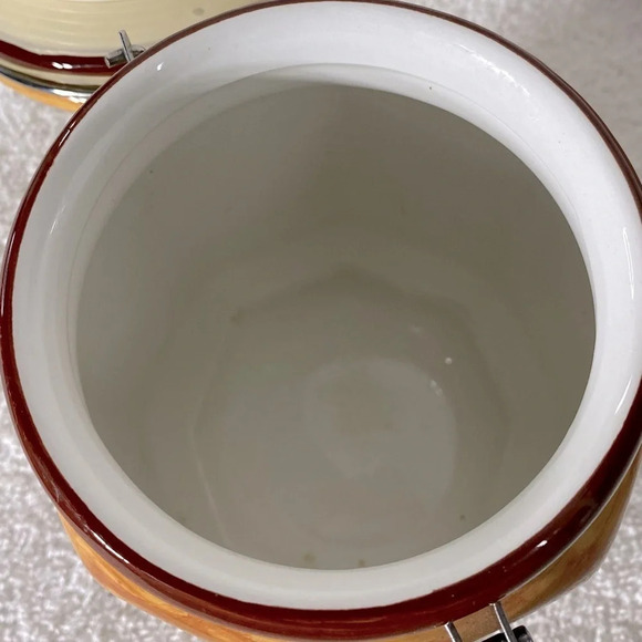 Vintage Mayfair &  Jackson Painted Fruit Ceramic Canister - Picture 9 of 12